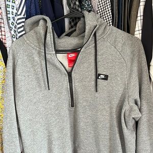 Nike quarter zip hooded sweatshirt. Size Large!